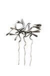 ManifestDesign - Sprout Hair Pin - Anti. Silverplate 