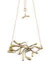 ManifestDesign - Sprout Necklace - Anti. Goldplate