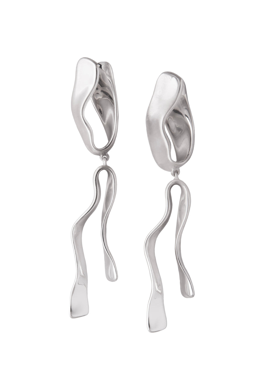 Lisa Dangler Earrings- Silverplate