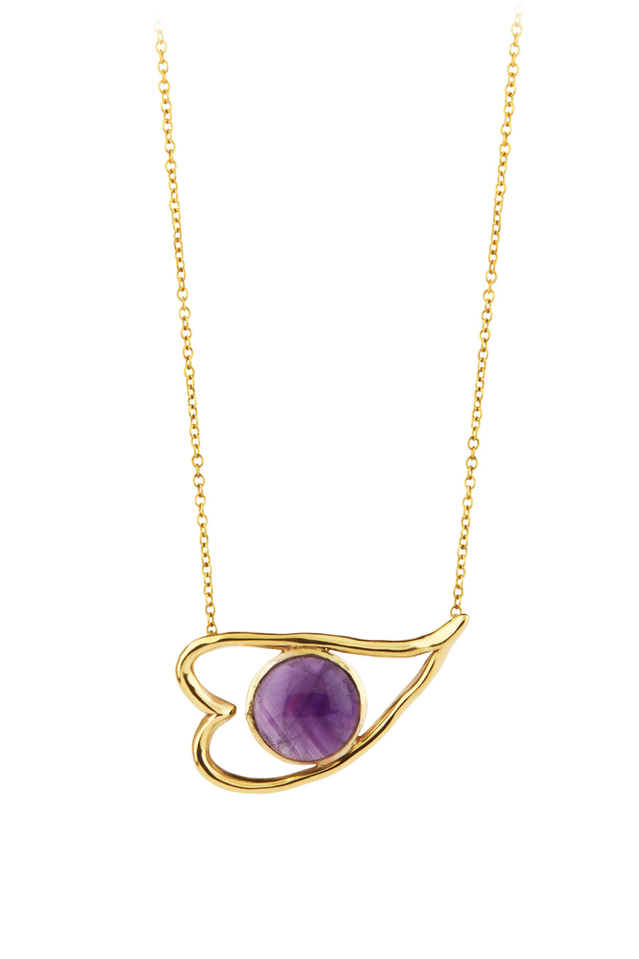 Heart Eye Pendant - Amethyst
