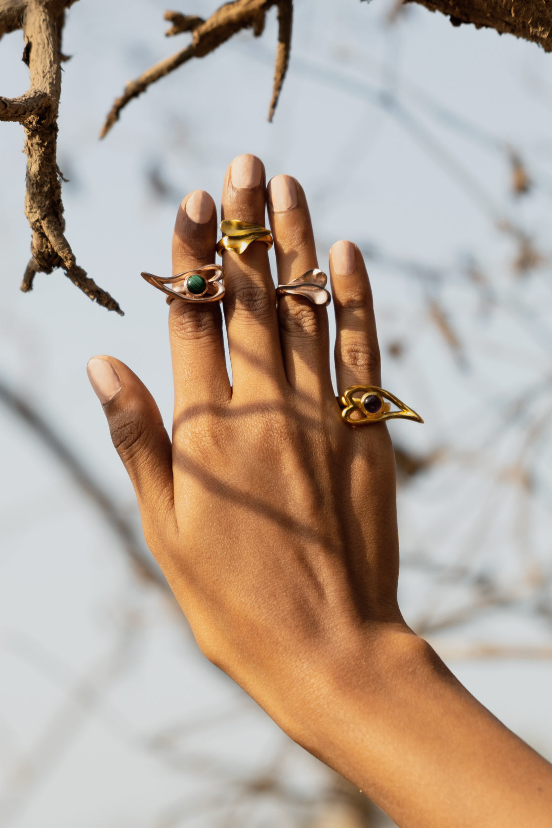Gold eye outlet ring new design