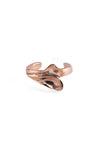 Heart Leaf Midi Ring - Rosegold