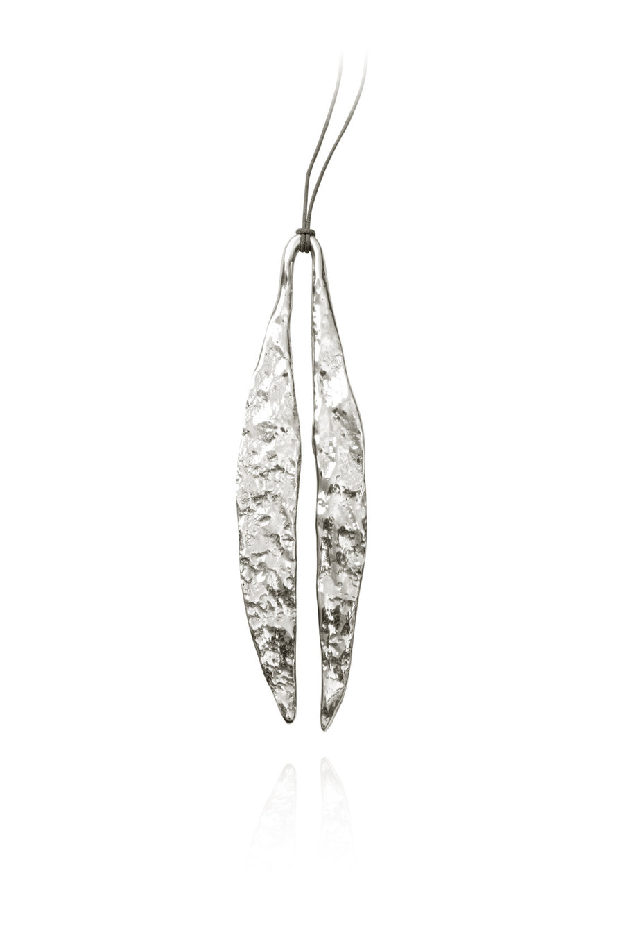 Quarry Long Leaf Pendent Silver Image - front