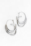 Ribbon Hoop Earrings