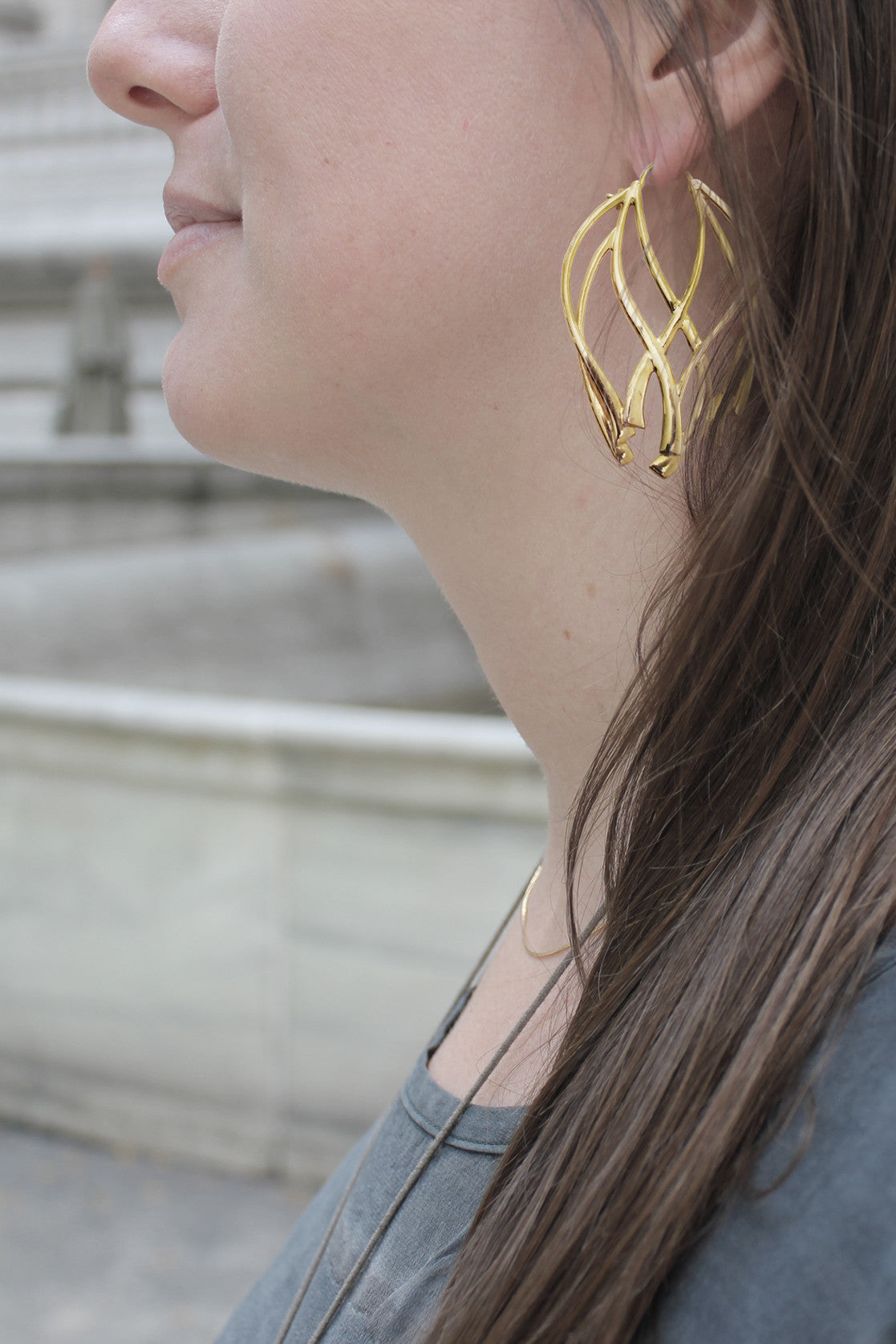 Hoop earrings online gold big