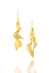 Sirena Leaf Earrings in 18K gold plating!