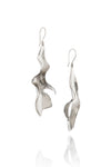 Sirena Leaf Earrings in silverplate