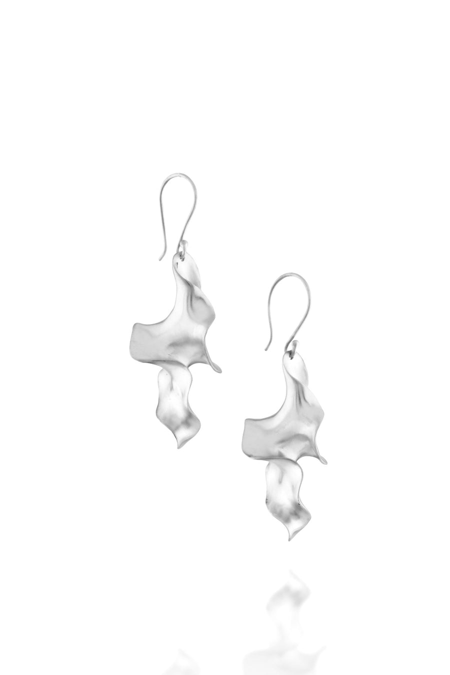 Sirena Twist Earrings in Silverplate