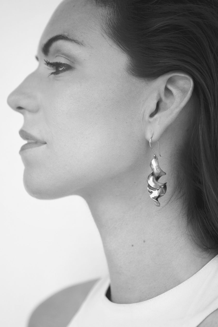 Dual tone Sirena Twist Earrings