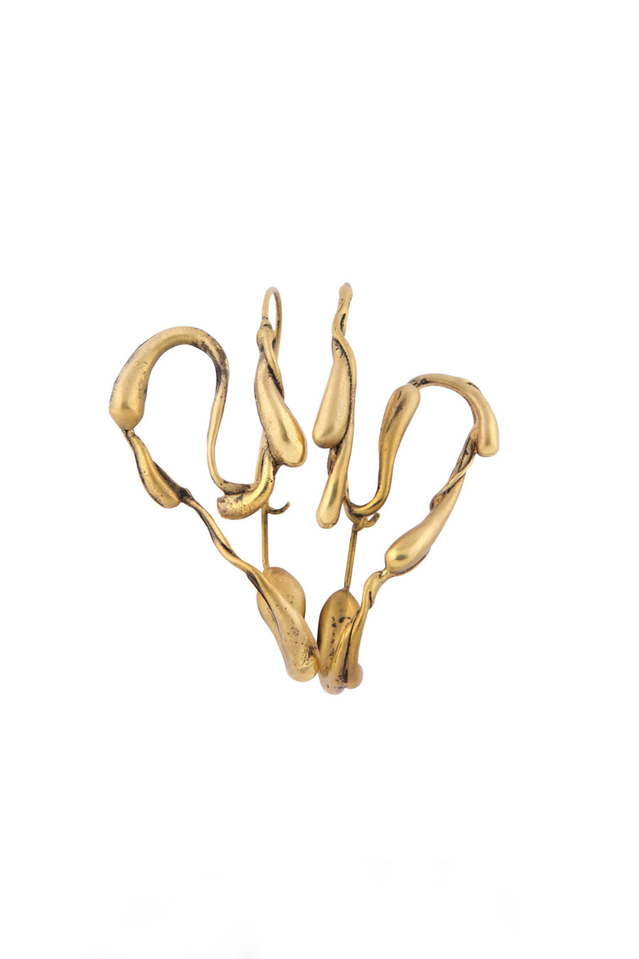 Manifest Design - Sprout Hoops - Anti. Goldplate