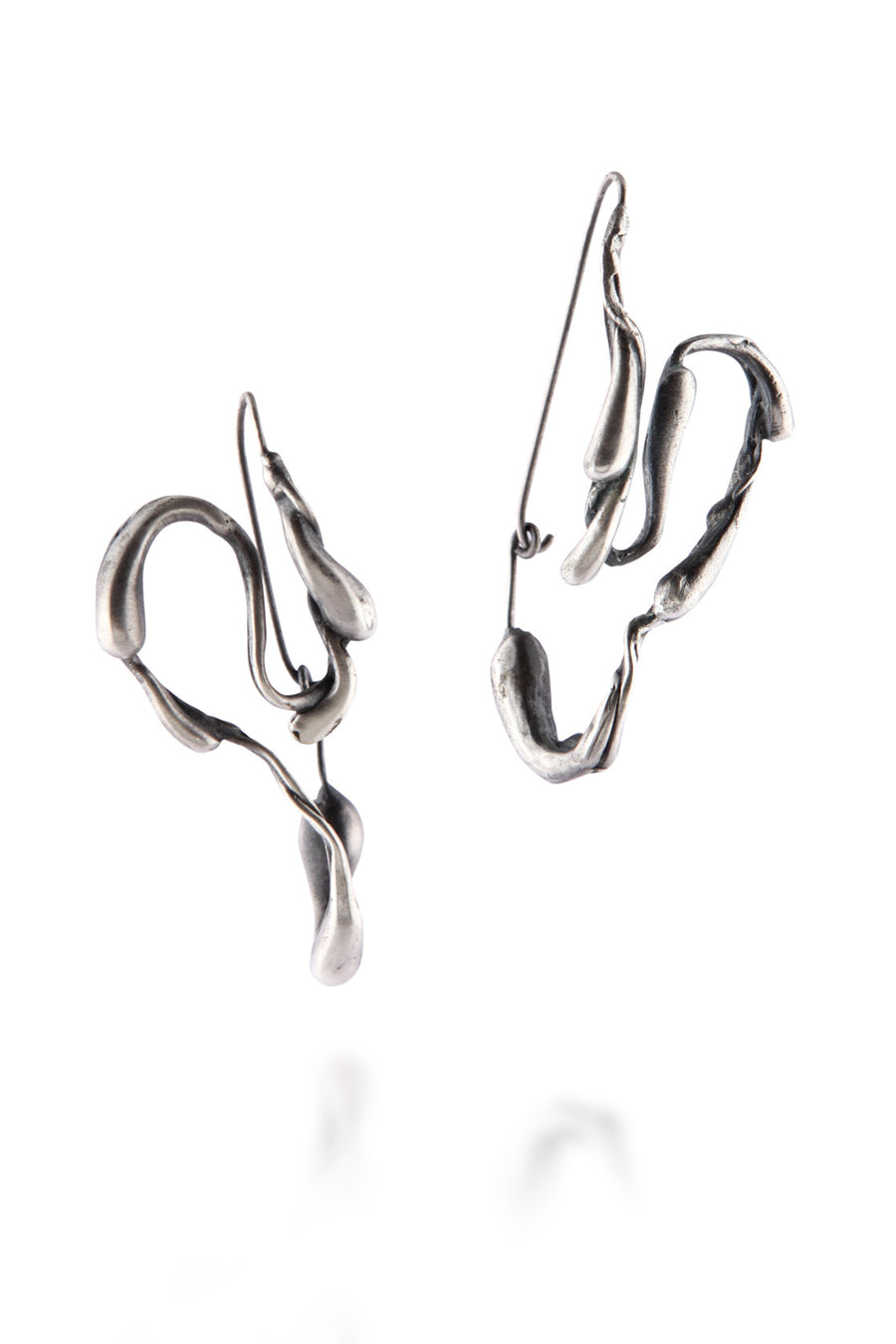 Manifest Design - Sprout Hoops - Anti. Silverplate