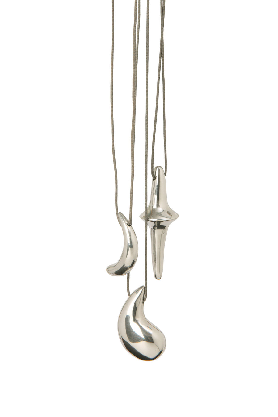 Totem Pendents - Set of 3 - Silver