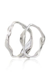 Dune Bangle - Set of 2 in Aluminum