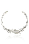 Sirena Collar Necklace in polished Aluminum