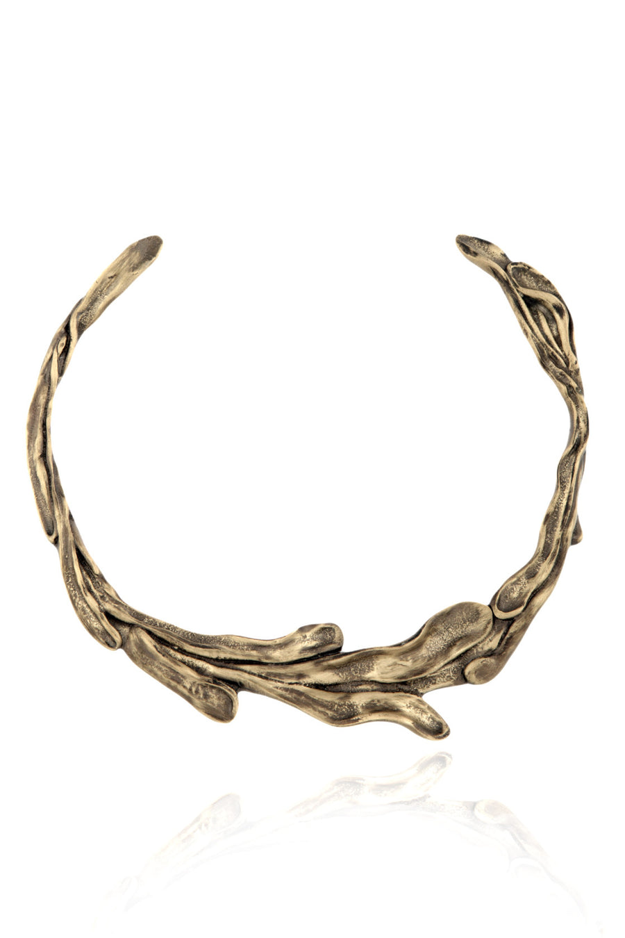 Sirena Collar Necklace in Espresso - Front