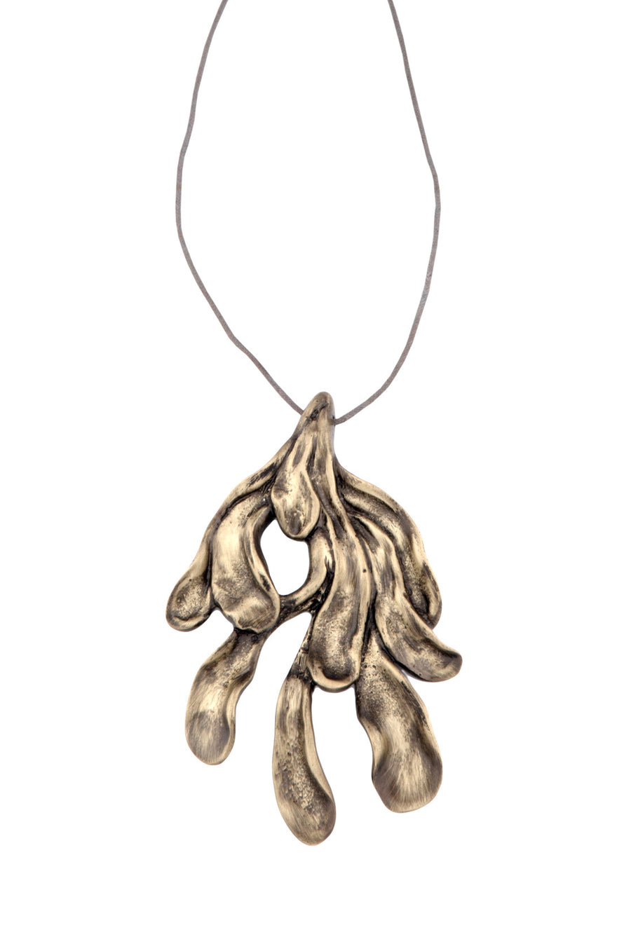 Sirena Pendent - Large in Espresso - Front