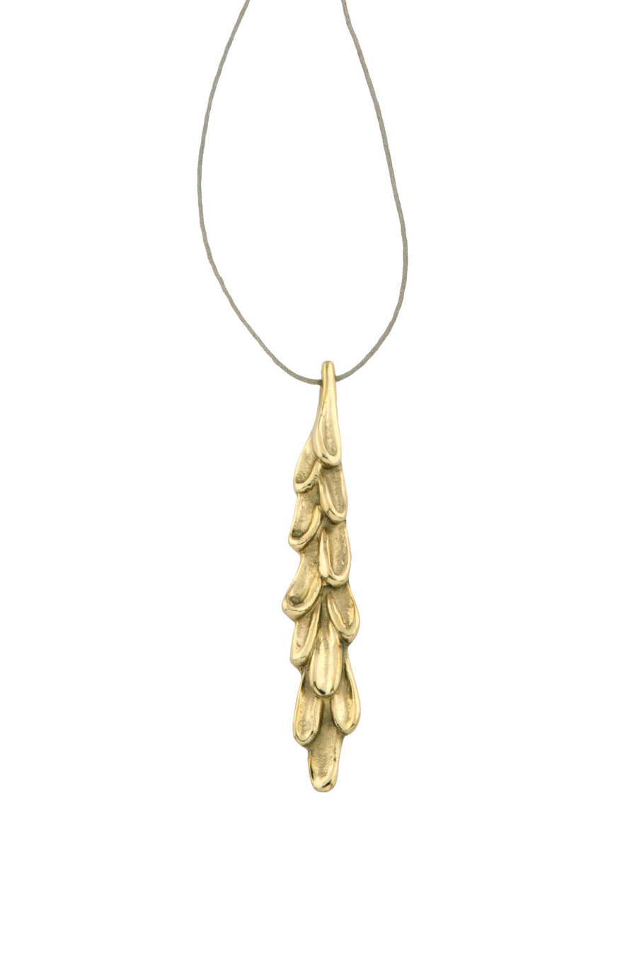 Sirena Pendent Small in brass - Front